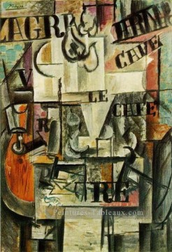Compotier 1917 cubiste Pablo Picasso Peinture à l'huile
